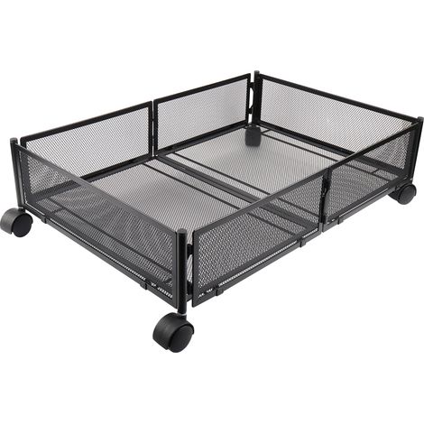 Haloyo – Boîte de rangement sous lit avec roulettes – Dimensions 60 x 40 x 17 cm – Capacité pour vêtements, chaussures, couvertures – Pliable et facile à déplacer (1/5)