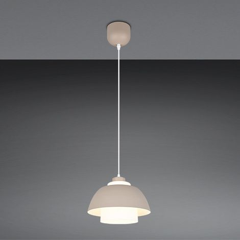 Reality Pendelleuchte Tilos warm beige Hakenmontage E27