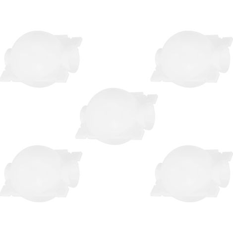 Lot de 5 boîtes de culture pour bouturage et greffe réutilisables en ABS, accessoire de jardinage, noir ou blanc, Ø 8,5 cm (1/5)