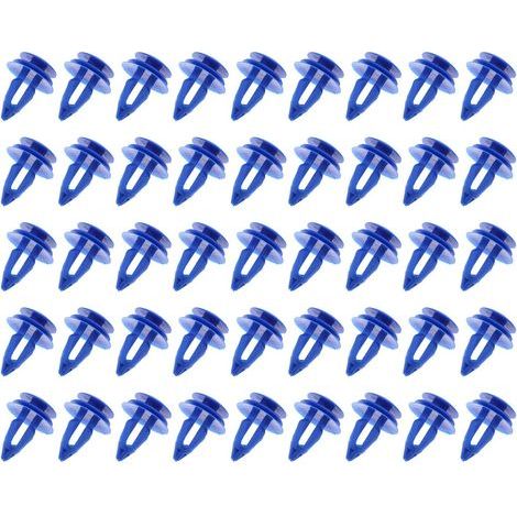 The Lord of the Tools 50x Attaches de Clip Garniture Voiture LR027255 Fixations Moulage de Passage Roue Avant en Plastique Bleu Compatible pour Range Rover Evoque (1/5)