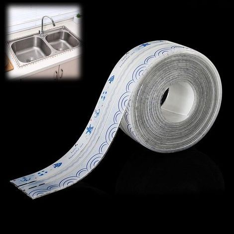 Ruban d'étanchéité étanche, joint de douche, 1 pièce. Ruban étanche, bande d'étanchéité pour douche, ruban de joint, bande d'étanchéité, bande d'étanchéité pour cuisine, 3 pièces. (1/5)