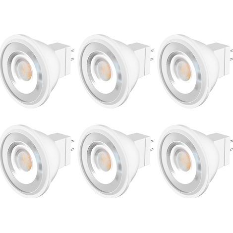 Lampe LED MR11, MR11 GU4 LED 12V Blanc Chaud 3W 40 degrés, Non Dimmable, Remplace Lampe Halogène 25W, Pack de 6 (1/5)