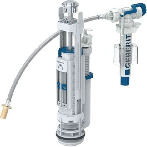 GEBERIT - BATTERIA DI SCARICO TIPO 290-380 CON RISCIACQUO A DUE QUANTITA' PER CASSETTA ESTERNA IN CERAMICA 283.354.21.2 (1/4)