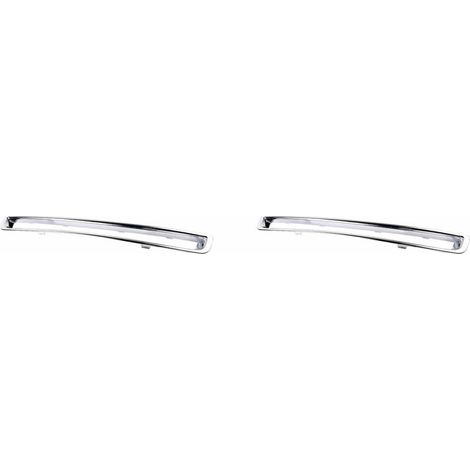 Due griglie cromate per paraurti anteriore per XC90 2007-2014, ricambio auto 30698143