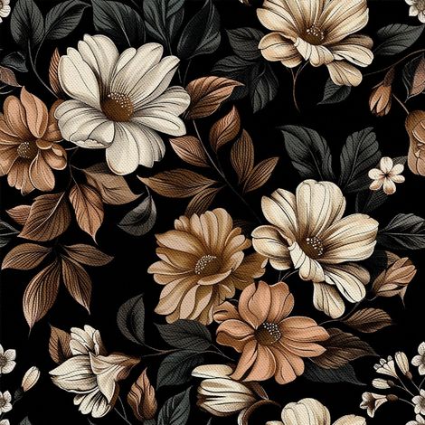Tissu décoratif d'extérieur Oxford - Motif Fleurs I DX5111 (1/5)