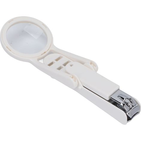 Coupe-Ongles Ergonomique pour Seniors avec Loupe et Lame Inox - Accessoire Soin Pieds et Mains Ajustable (1/5)