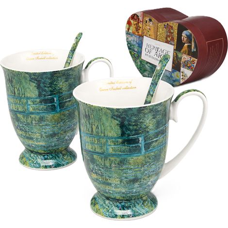 Claude Monet „Die Brücke über den Teich“-Tassenset 300 ml, Geschenk von Königin Isabella (1/5)