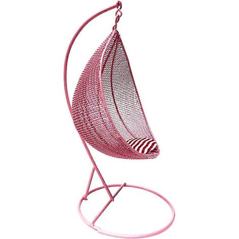 fauteuil suspendu en forme de goutte d'eau, balançoire, jouet, mini-maison, accessoires-19.5x9.5cm-Random Color