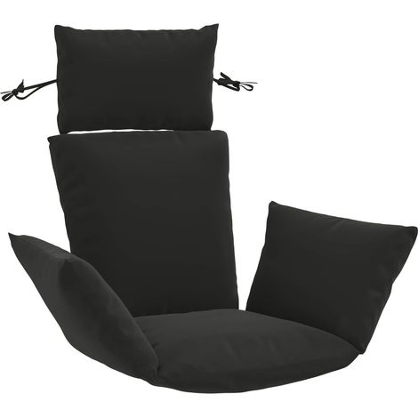 Adirondack Kissen PUTTEN 100 % Polyester Schwarz vidaXL (1/5)