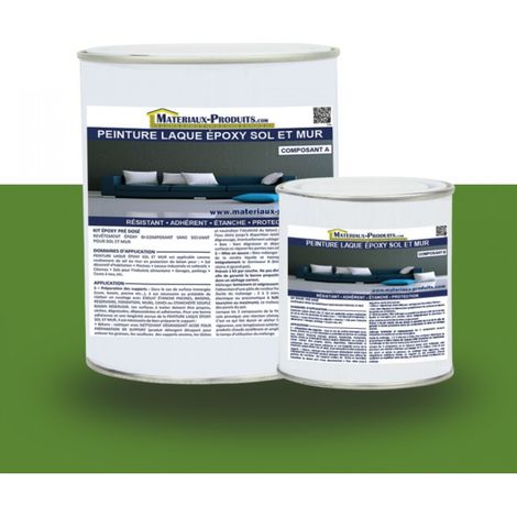 Peinture laque Epoxy Sol et Mur - 1 Kg Vert Gazon - MATPRO (1/5)