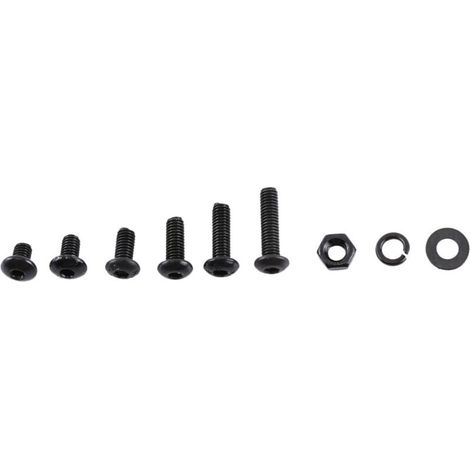 Assortiment Zoternen de 300 boulons hexagonaux M3 avec rondelles en alliage acide noir, tête cylindrique/ronde/fraise (tête ronde B) (1/4)