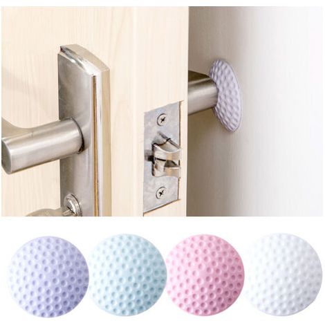 Amortisseur mural Fonepro, protection de poignée de porte autocollante, butée de porte en caoutchouc, lot de 4 (1/5)