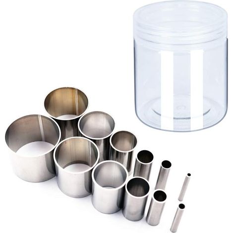 Jeu de 12 emporte-pièces ronds en acier inoxydable pour découpe (1/5)