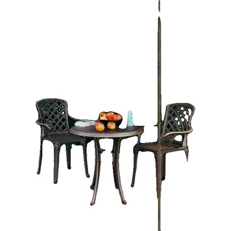 Pérgola, diseño vintage, robusta construcción de hierro, color marrón. (1/2)