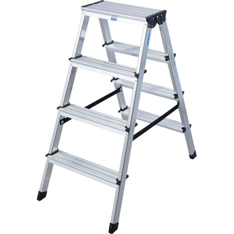 Krause Doppelleiter Stehleiter Dopplo Trittleiter 2x3 - 2x8 Stufen Stufenleiter (1/5)