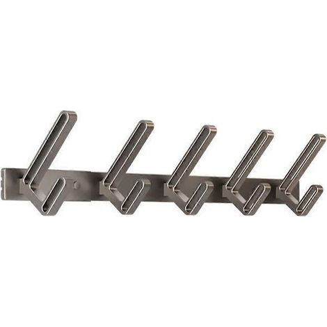 Wandhaken ohne Bohren, Kleiderhaken, Bad-/WC-Haken, Aluminiumhaken, Wand-/Türhaken B (1/5)