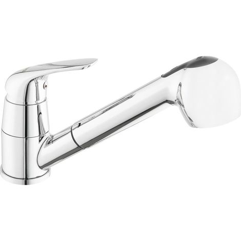S-Line Pro mitigeur d'évier sur pied avec douchette extractible, 2 jets, chrome (SIKOBSLPRO283)