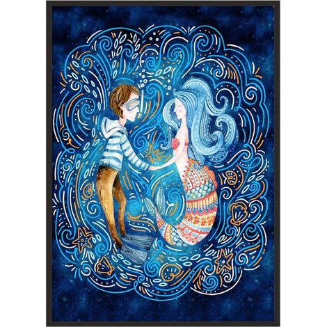 Bild Poster im Rahmen 53x73 cm Meerjungfrau P997 (1/4)