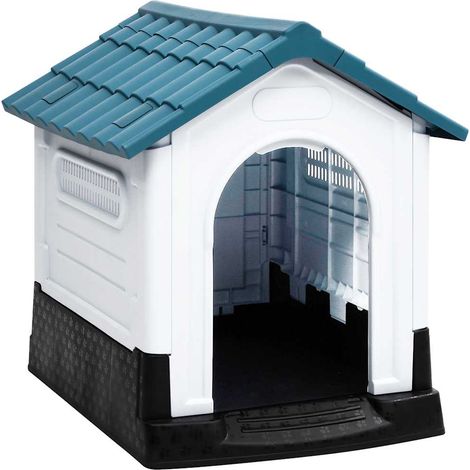 Niche pour chien bleue 57 x 68 x 66 cm en polypropylène