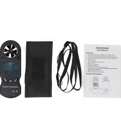 TL-300 Mini testeur multifonctionnel 3 en 1 de température, d'humidité et d'anémomètre numérique portable (1/5)