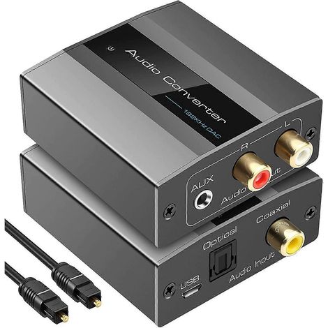 Convertisseur optique vers RCA, convertisseur audio numérique vers analogique. (1/5)