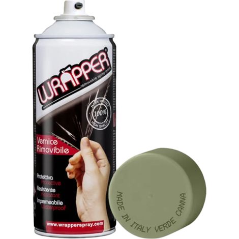Wrapper Spray Vernice Pellicola Removibile 400ml – Vari Colori e Finiture  Verde Canna