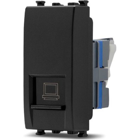 Frutti elettrici compatibili con supporti Vimar Arké nero interruttore presa pulsante schuko deviatore  Presa Lan