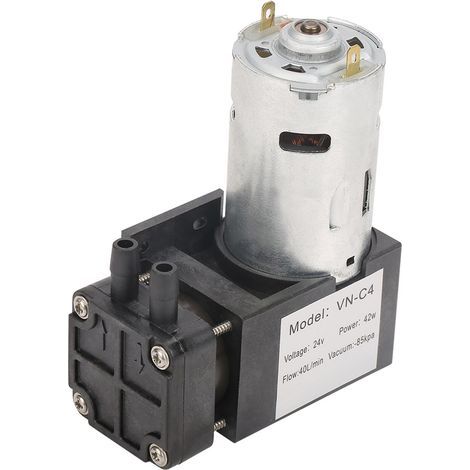 Mini-Ölfreie Vakuumpumpe DC24V - Fördermenge 85 kPa 40 l/min für Gas und Luft (1/5)