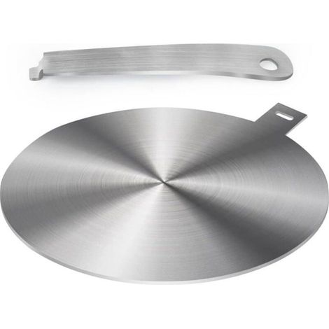 Adaptateur induction - PZCC - Disque convertisseur - 24 cm - Poignée amovible - Compatible faïence/grès/Pyrex (1/4)