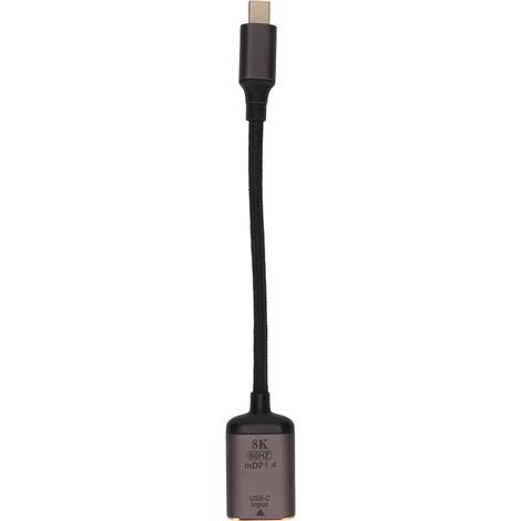 Câble court USB-C vers DP/Mini-DP, compatible HD DP 1.4 8K à 60 Hz, convient aux téléviseurs, projecteurs et moniteurs. (1/5)