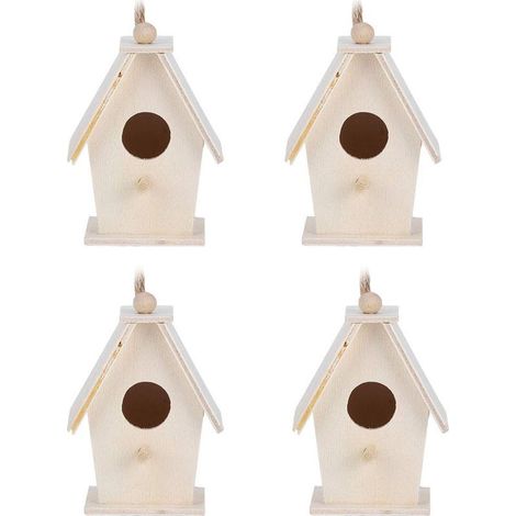 4 pièces nids d'oiseaux Type Suspendu innovant nids de Maison d'oiseau en Bois Cage pour Jardin décoration de Cour innovante (1/5)