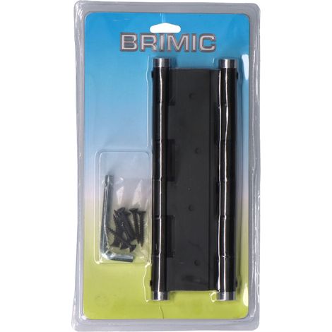 Doppelscharnier brimic BS10 Aluminium schwarz 4 mm