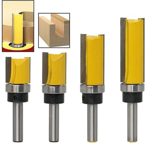Set di 4 tronchesi a filo con gambo da 8 mm - Taglierina per copie - Acciaio