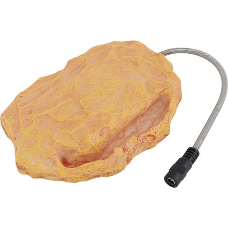 Pierre chauffante pour reptiles avec contrôle de température, chauffage pour lézard tortue serpent, 12V tension sécurisée prise UE 100‑240V (1/5)