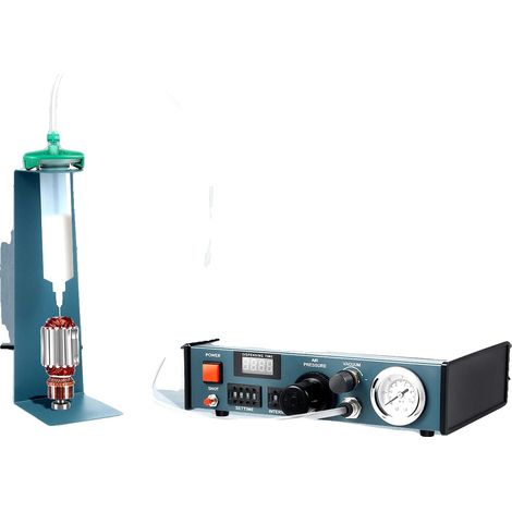 Machine de distribution de colle, alliage d'aluminium de haute qualité, 250 mm x 200 mm x 150 mm, compatible avec divers adhésifs, minuterie programmable avec fonctions personnalisables, temps de dist (1/5)