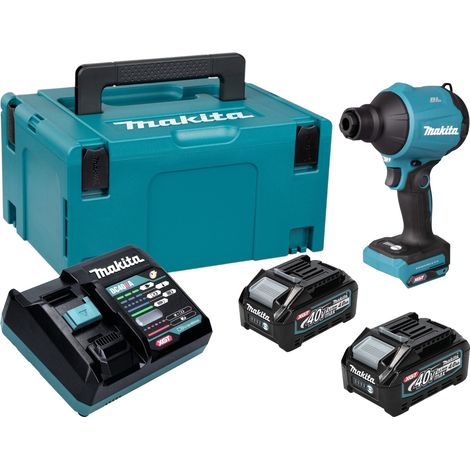 Souffleur sans fil Makita AS 001 GM201 40 V max. Brushless + 2 batteries 4,0 Ah + chargeur + Makpac (1/5)