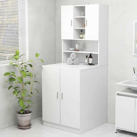 Meuble pour machine à laver Blanc 70,5x25,5x90 cm (1/5)