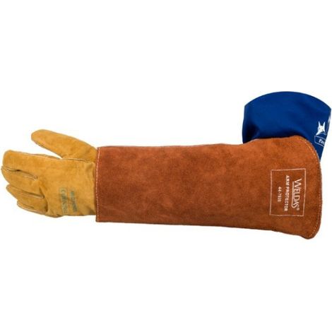 Protector de brazo de alta resistencia para soldadura WELDAS Lava Brown (1/4)