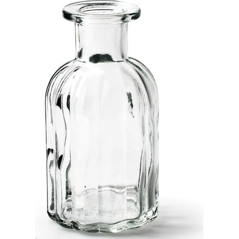 Lot de 12 petits vases vintage en verre, 10,5 cm de hauteur - vases en verre, petits vases, décoration de table, vases à fleurs, vases de table (1/3)