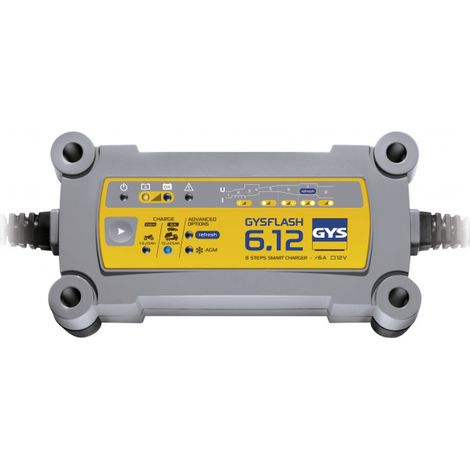 Cargador batería Plomb 12V 6A de 1.2 a 125Ah GYSFLASH 6.12 (1/5)