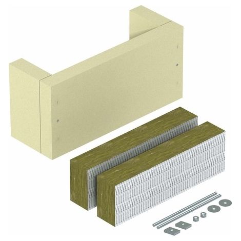 OBO Bettermann Alivio de tensión para tendido de cables vertical 340x160x140 Silicato de calcio blanco crema RAL 9001, 7215702