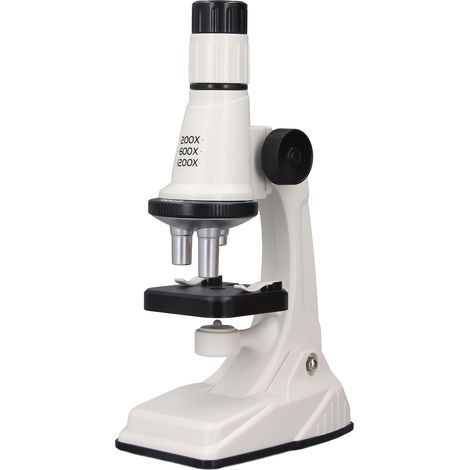 Microscope composé 200X-1200X HD pour l'école, le laboratoire et l'enseignement de la biologie à domicile (enfants, étudiants, adultes) avec jeu de lames. (1/5)