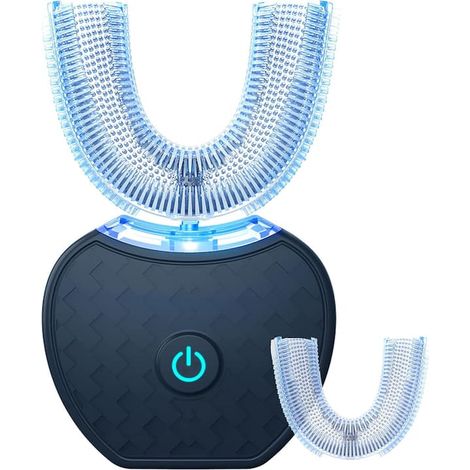 Brosse à dents électrique en U, kit blanchiment des dents avec tête de rechange, hygiène dentaire complète (1/5)