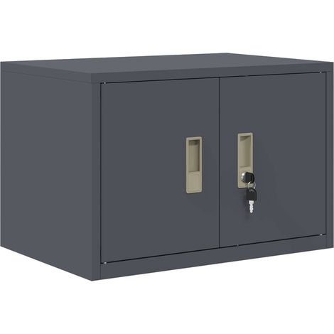 vidaXL Armario de almacenamiento Antracita 60 x 40 x 40 cm Acero