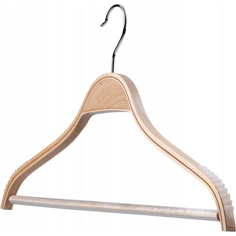 KADAX Cintre en bois laminé pour vêtements et pantalons
