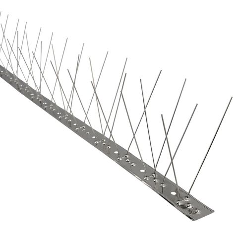 Pincho Anti Palomas 1 Metro Inoxidable Pincho Doble 60 Pinchos