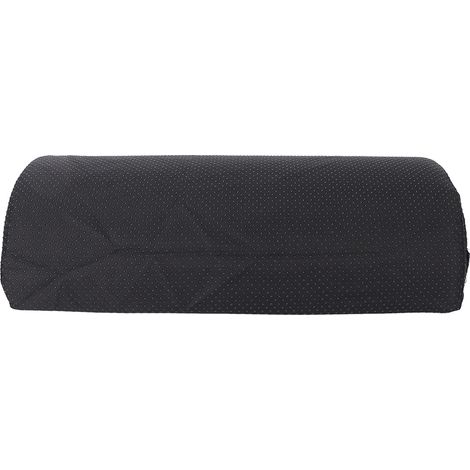 Repose-pied ergonomique pour bureau en mousse mémoire, forme semi-circulaire, massage relaxant pour pieds, accessoire de confort au travail, noir (1/5)