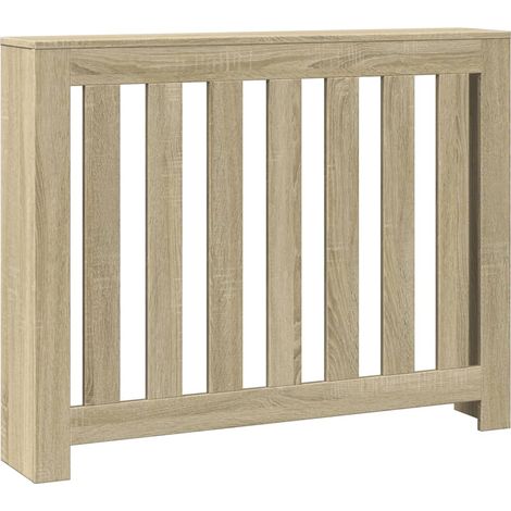 Cache-radiateur chêne sonoma 104x20x82 cm bois d'ingénierie