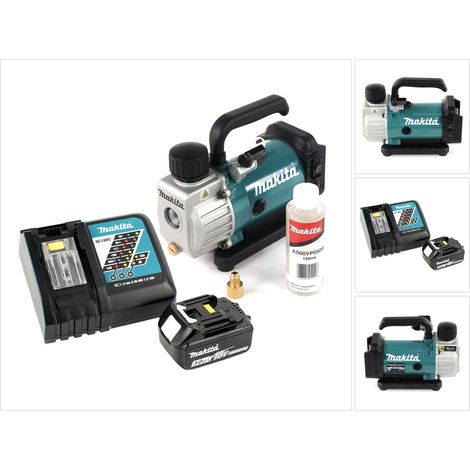 Bomba de vacío sin cable Makita DVP 180 RF1 18V + 1x batería BL 1830 3,0 Ah + cargador DC 18 RC (1/5)