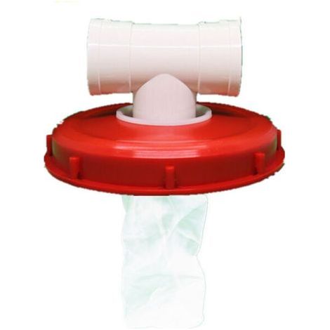 Couvercle de Réservoir IBC avec Filtre en Nylon Lavable pour Réservoir d'eau de Pluie IBC 1000 litres,Filtre À Couvercle IBC Accessoires de Réservoir IBC,Filtre à Eau de Pluie en Nylon(Té de 245 m (1/5)